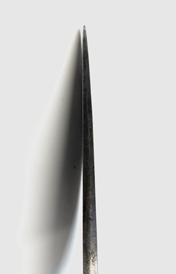 Lot 293 - A Kris, with carved wood grip and bone mounted...