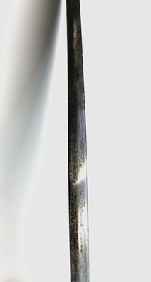 Lot 293 - A Kris, with carved wood grip and bone mounted...