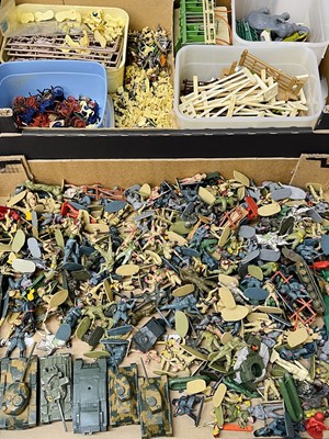 Lot 663 - Plastic Soldiers, Farm and Zoo Animals. Lot...