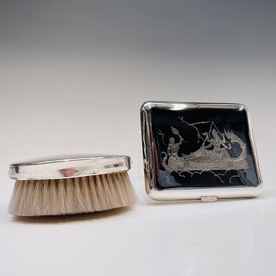 Lot 127 - A Siamese silver cigarette box, early 20th...