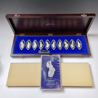 Lot 294 - Silver Ingots - The Queen's Beasts set of 10...