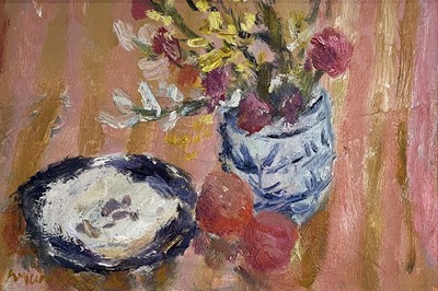 Lot 38 - Alice MUMFORD (1965) Still Life Oil on board...