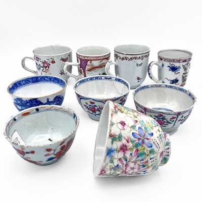 Lot 70 - Four Chinese porcelain tea bowls, 18th century...