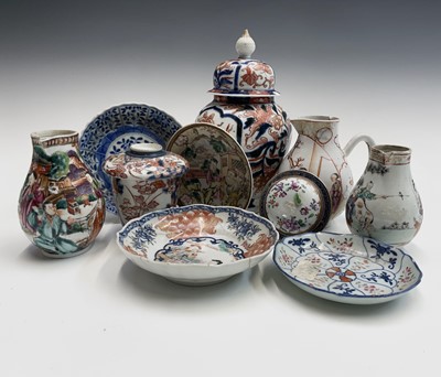 Lot 72 - Three Chinese porcelain jugs, 18th century,...
