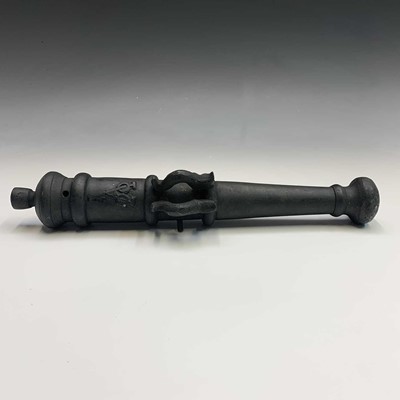 Lot 99 - A Dutch East India Company style bronze signal...