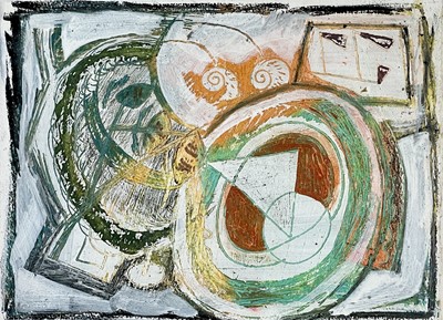 Lot 177 - Mike HINDLE (1966) Space Ship Mixed media...