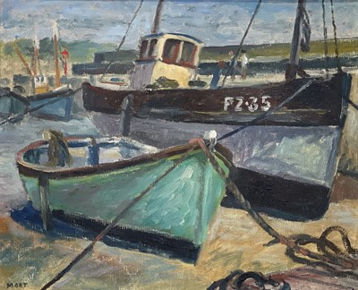 Lot 13 - Marjorie MORT (1906-1989) Old Harbour, Newlyn...