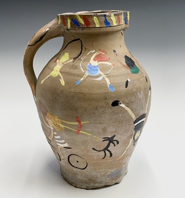 Lot 1029 - Simeon STAFFORD (1956) Painted Jug Signed and...