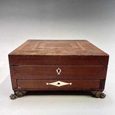 Lot 39 - A Regency mahogany inlaid and crossbanded work...