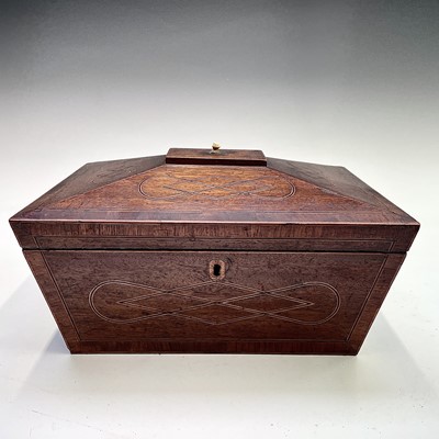 Lot 21 - A Regency mahogany crossbanded and inlaid...
