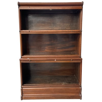 Lot 3103 - A Walnut three section Wernicke system...