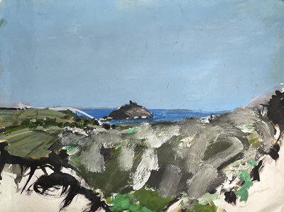 Lot 71 - Dick GILBERT (1935 - 2008) Godrevy Gouache 38...