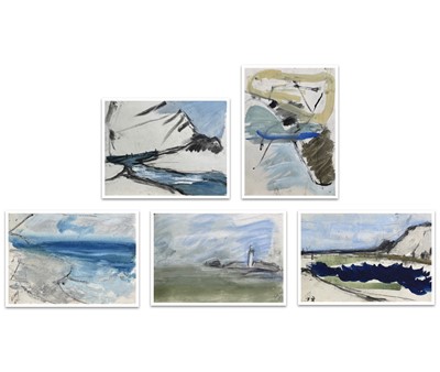 Lot 72 - Dick GILBERT (1935 - 2008) Five small mixed...