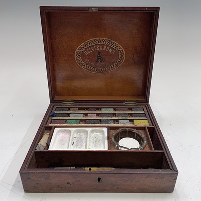 Lot 77 - A Victorian Reeves & sons mahogany artist's...