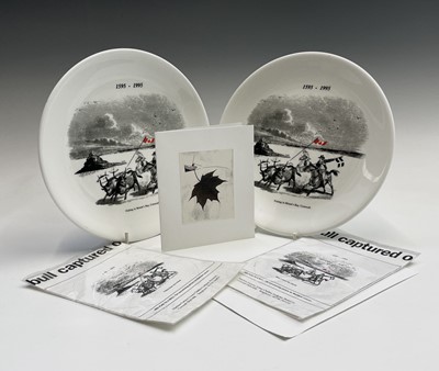 Lot 99 - Matthew LANYON (1951) Two plates and a...