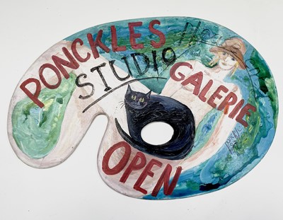 Lot 1005 - PONKLE (1934-2012) A painted 'Ponkle Studio...