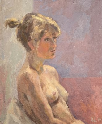 Lot 181 - Alan LEISHMAN (XX-XXI) Sunlit Nude Oil on...