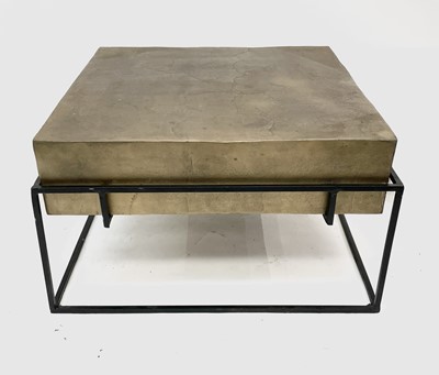 Lot 3231 - A stylish contemporary textured brass and...