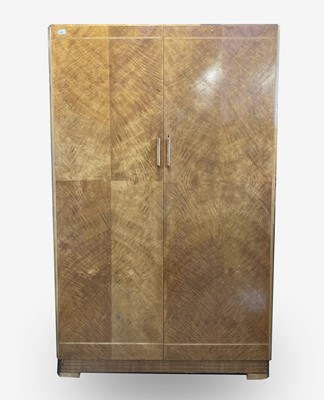 Lot 3241 - An Art Deco maple veneered bedroom suite,...