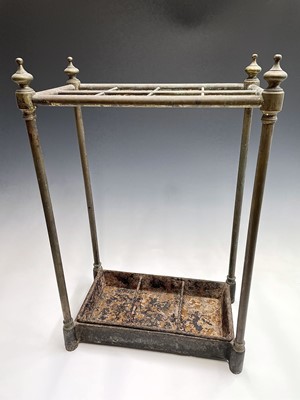 Lot 3182 - A late Victorian brass eight-section stick...