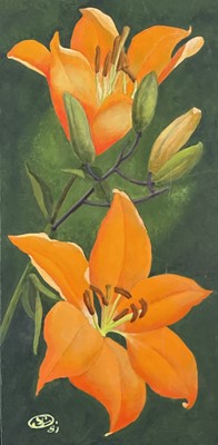 Lot 49 - Ithell COLQUHOUN (1906-1988) Orange Lilies...