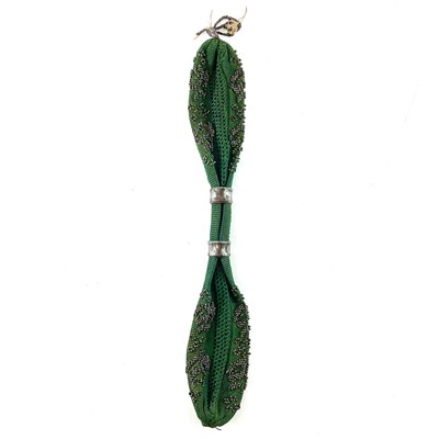 Lot 137 - A beaded misers purse dated 1852.