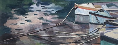 Lot 148 - Marjorie MORT (1906-1989) Boats Oil on Board...