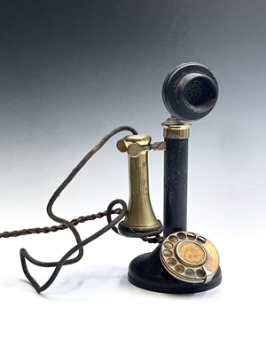 Lot 140 - A vintage brass, bakelite and painted metal...