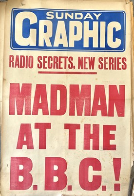 Lot 306 - A collection of newspaper posters, the 1930s...