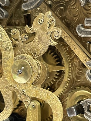 Lot 28 - An impressive Japanese gilt bronze eight-day...