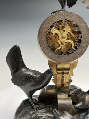 Lot 28 - An impressive Japanese gilt bronze eight-day...