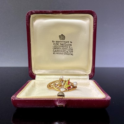 Lot 176 - An exquisite 14ct gold Art Nouveau brooch...