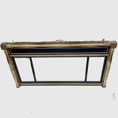 Lot 3190 - A Regency gilt overmantel mirror, with leaf...
