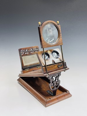 Lot 93 - A late Victorian walnut Rowells patent...