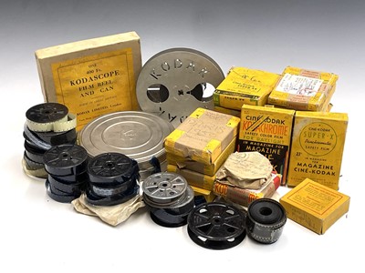 Lot 232 - A quantity of 16mm Kodak and other cine reels,...