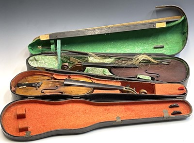 Lot 148 - A violin, labelled for 'R.W.Berry, 1912, Maker...