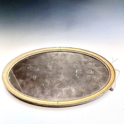 Lot 3179 - A 19th century gilt framed oval wall mirror,...