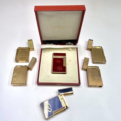 Lot 147 - Six Dupont lighters