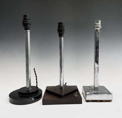 Lot 206 - Mid Century Design - A 1950s chrome table lamp...