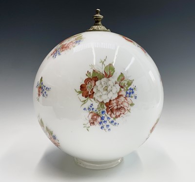 Lot 220 - An early 20th century glass light fitting of...