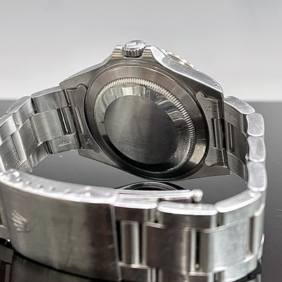 Lot 6 - A stainless steel gentleman's Rolex GMT Master...