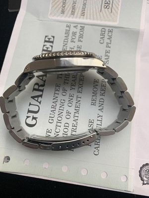 Lot 6 - A stainless steel gentleman's Rolex GMT Master...