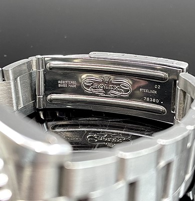 Lot 6 - A stainless steel gentleman's Rolex GMT Master...