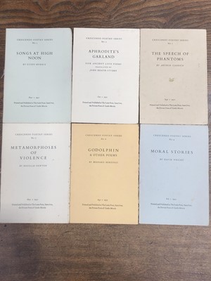 Lot 41 - LATIN PRESS. 'Crescendo' poetry series, Nos...