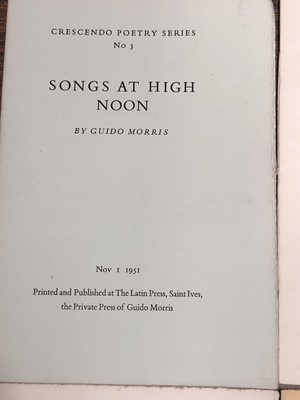 Lot 41 - LATIN PRESS. 'Crescendo' poetry series, Nos...