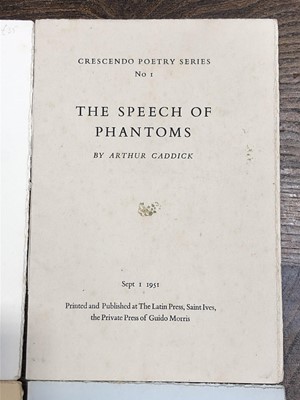 Lot 41 - LATIN PRESS. 'Crescendo' poetry series, Nos...