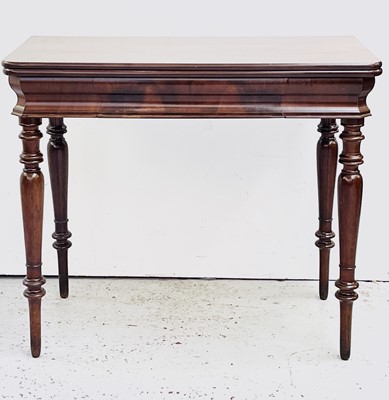 Lot 3164 - A Dutch mahogany fold top tea table, 19th...
