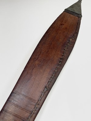 Lot 217 - A Sudanese Kaskara sword, with fullered 93.5cm...