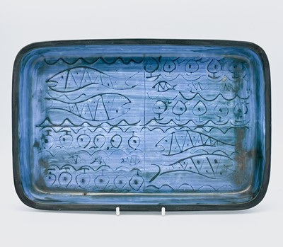 Lot 237 - An unusual Troika Pottery rectangular dish...