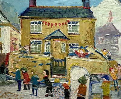 Lot 71 - Fred YATES (1922-2008) Regatta Day Porthleven...